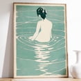 thumbnail image 1 of Vintage Japanese Female Illustration Ukiyo-e Poster, Unframed Paper Poster 24x36in, 1 of 4
