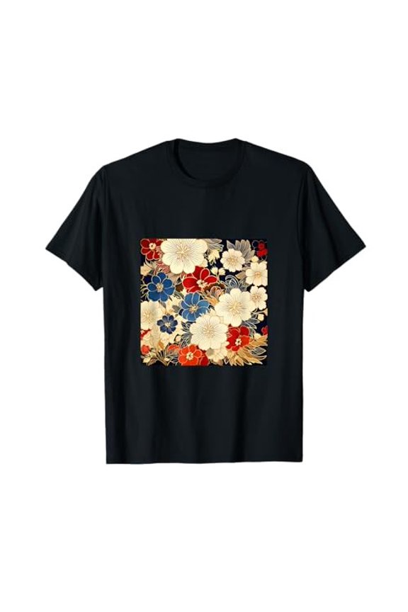 Vintage Japanese Floral Kimono T-Shirtfrom JP