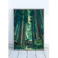 Vintage Japanese Forest Poster, Woodblock, Inspired By Hasui Kawase ...