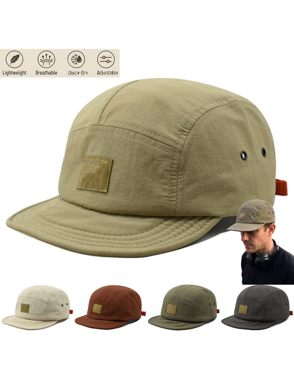 Vintage Japanese Streetwear Snapback Cap Casual Hats for Men Lightweight Breathable Polyester Duckbill Baseball Cap with Adjustable Snapback Closure Vintage Washed Low Profile Desig,Red