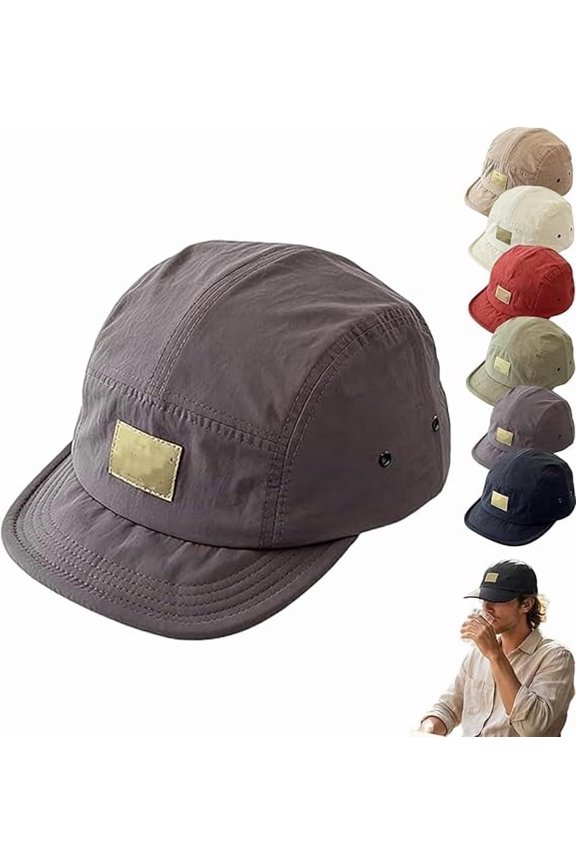 Vintage Japanese Streetwear Snapback Cap Lightweight Breathable Street Style Baseball Hat for Men(F)