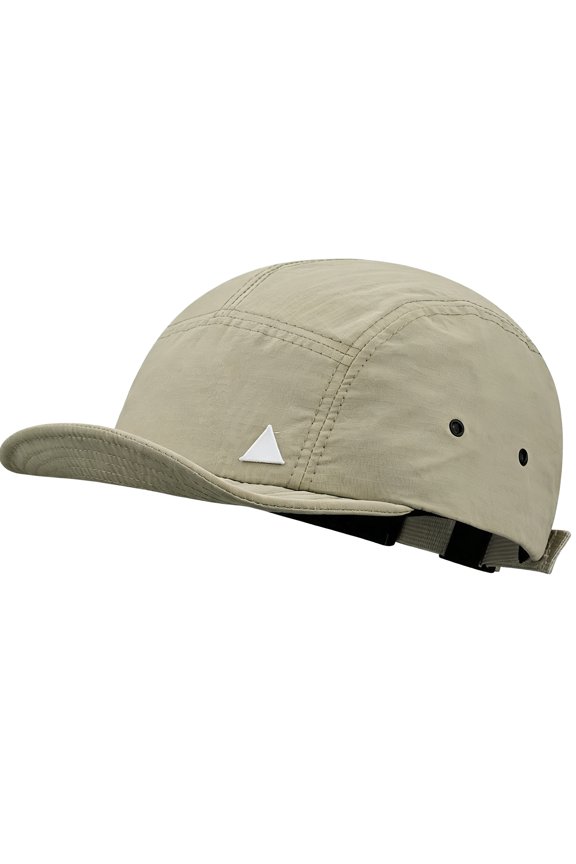 Vintage Japanese Style Cap, Running Hat, 5 Panel Waterproof Baseball Hat, Lightweight & Durable Nylon, One Size Adjustable for Men and Women