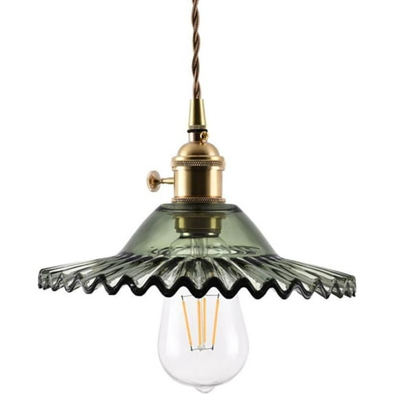 Vintage Japanese Style Glass Pendant Lighting for Kitchen Sink, Rustic Retro Pendant Light Fixture, American Pendant Lamp, Simple Modern Pendant Light for Bar Over Table Dining Room