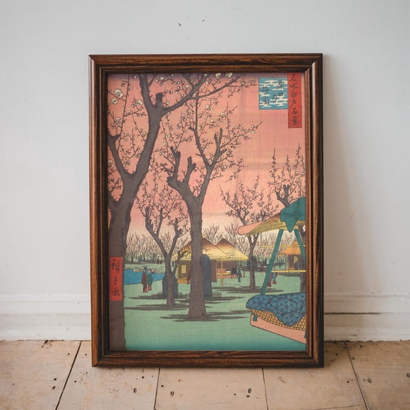 Vintage Japanese Wall Art, Utagawa Hiroshige Poster, Japanese Poster, Museum Poster, Japan Poster, Nature, Unframed Poster Size 8x12