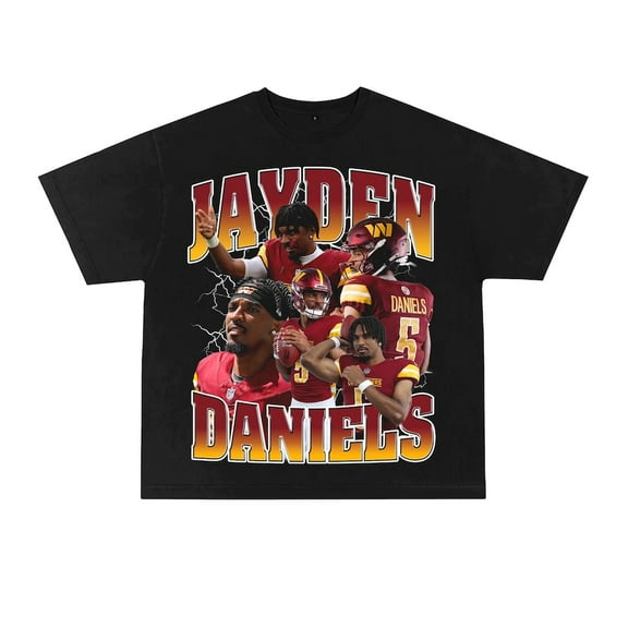 Vintage Jayden Daniels T Shirt Gift for Fan,Black Color,Size 3XL