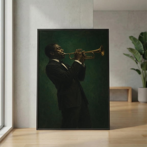 Vintage Jazz Afrocentric Wall Art Retro Music Poster Bedroom Wall Decor , Poster Print Only