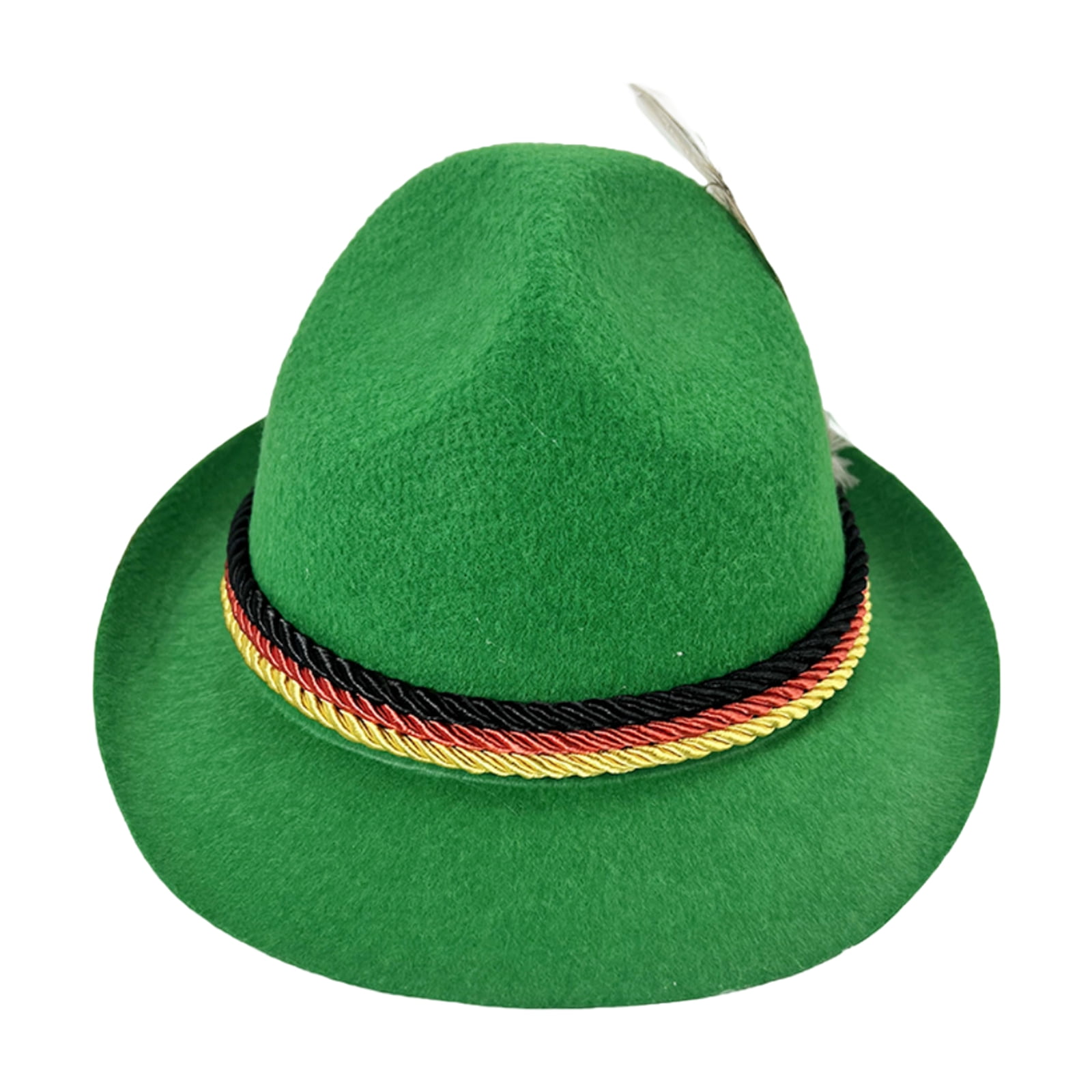 Vintage Jazz Hats for Men and Women, Bavarian Alpine Style with Feather ...
