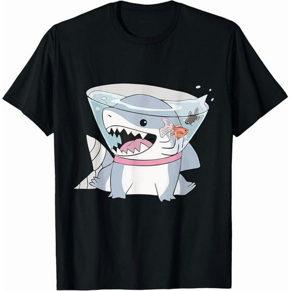 Vintage Jeff The Land Shark Unisex Black T-Shirt