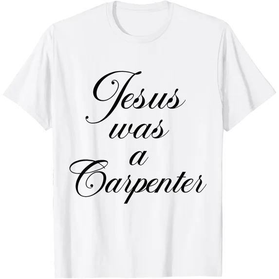 Vintage Jesus Carpenter Retro 90s Christian Design T-Shirt for Faith-Inspired Style