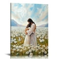 thumbnail image 1 of Vintage Jesus Embracing Woman Canvas Wall Art, Safe in His Arms Pictures Canvas Print Posters Wall Decor, Christian Wall Art Home Decor for Living & Prayer Room Framed, 1 of 5