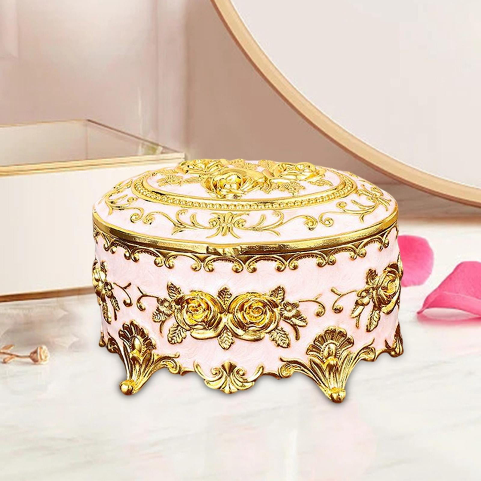 小物入れ vintage Jewelry box. Amazon.com: Hipiwe Vintage Metal Jewelry Box - Oval Trinket