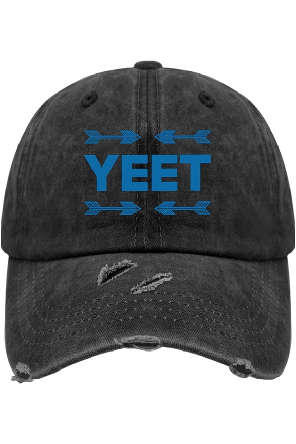 Vintage Jey USO Yeet Apparels Saying Hat for Womens Baseball Cap Stylish Washed Workout Hat Fitted