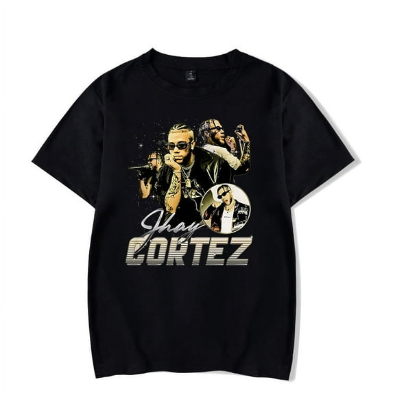 Vintage Jhayco Shirt Merch Jhay Cortez Harajuku Aesthetic Graphic 2023 World Tour T-Shirt Unisex Streetwear Cotton Tees Shirts Top