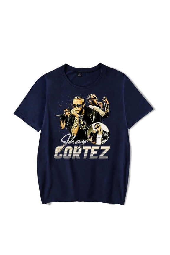 Vintage Jhayco Shirt Merch Jhay Cortez Harajuku Aesthetic Graphic T-Shirt Unisex Streetwear Cotton Tees Shirts Top