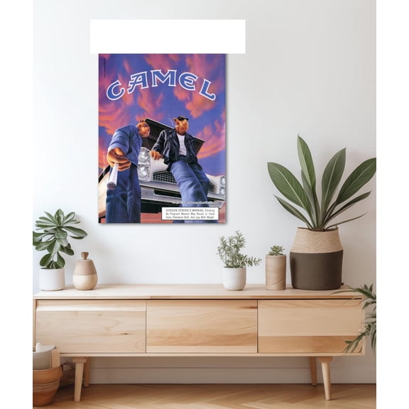 Vintage Joe Camel Cool Cigarette Ad Retro Wall Art Poster 8x12 UNFRAMED