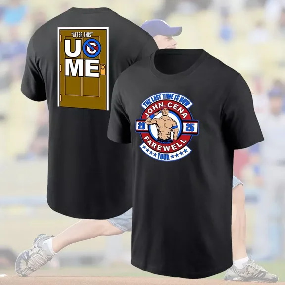 Vintage John Cena WWE Farewell Tour T-Shirt ,Black Color,Size XL