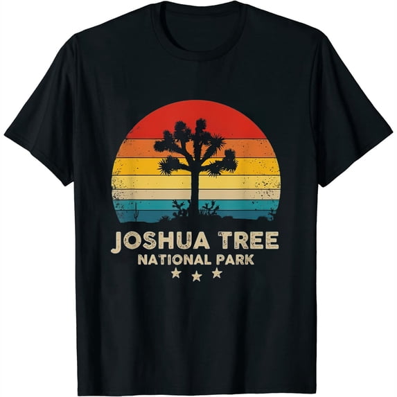 Vintage Joshua Tree - National Park Retro Souvenir Womens T-Shirt Black