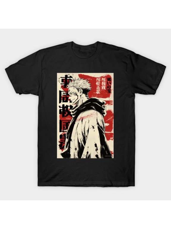 Vintage Jujutsu Kaisen Sukuna King Of Curses T-Shirt Sizes S-5Xl GooGate