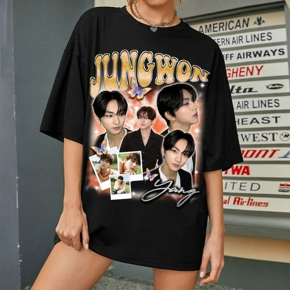 Vintage Jungwon T-shirt, Enhypen Fate Plus World Tour Shirt