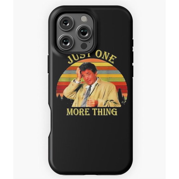 Vintage Just One More Thing Columbo M3078 Phone Case for iPhone 17 16 15 14 13 12 11 Pro Max