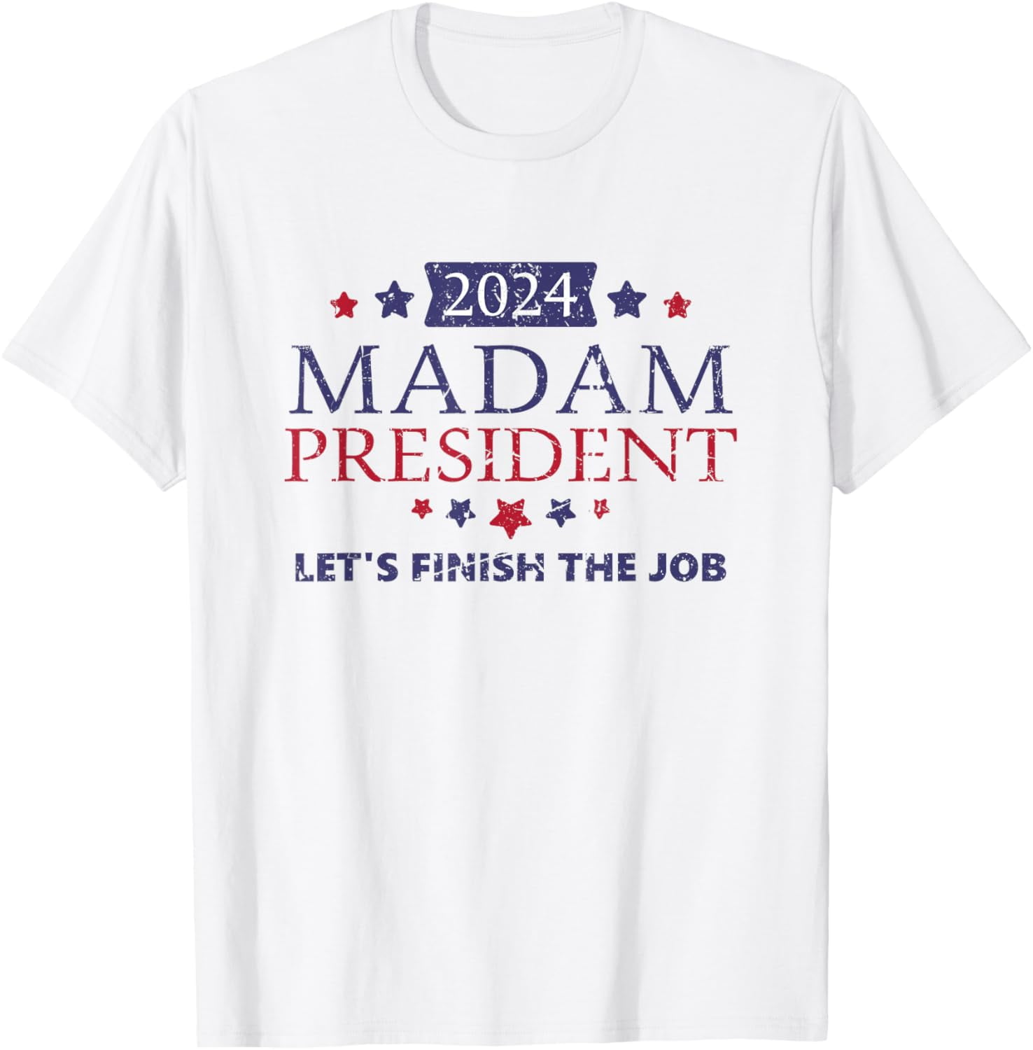 Vintage Kamala Harris Madam President Let's Finish the Job TShirt