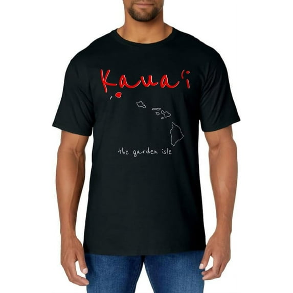 Vintage Kaua'i - The Garden Isle Map | Hawaii Aloha Gift T-Shirt