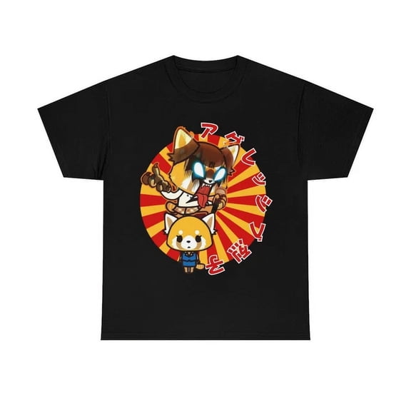Vintage Kawaii Aggretsuko Aggressive Retsuko Anime Clothing Manga Shirt Japanese Teehot Trending Birthday Gifts