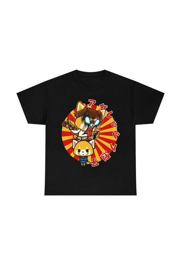 Vintage Kawaii Aggretsuko Aggressive Retsuko Anime Clothing Manga Shirt Japanese Teehot Trending Birthday Gifts