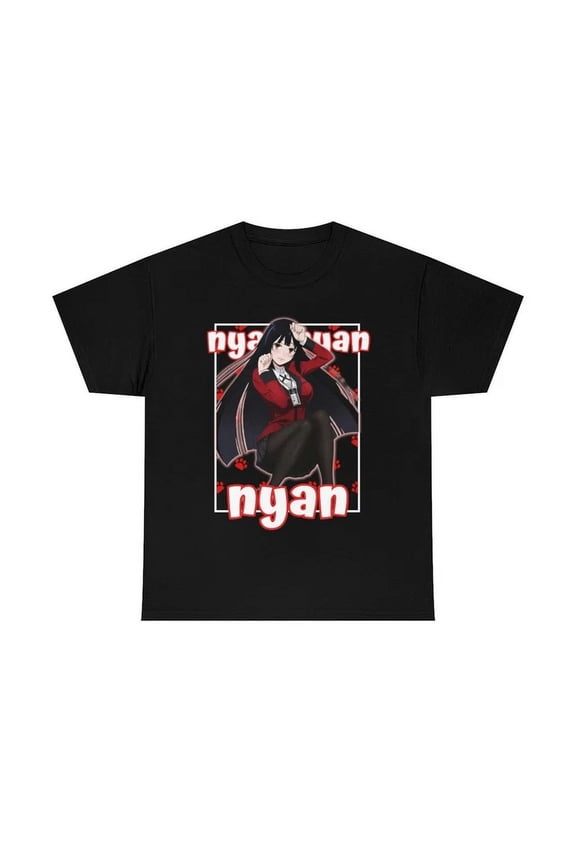Vintage Kawaii Waifu Yumeko Jabami Kakegurui Shirt Cat Girl Anime Clothing Japanese Teehot Trending Birthday Gifts