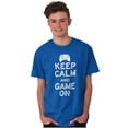 thumbnail image 1 of Vintage Keep Calm Video Game On Nerd Men's Graphic T Shirt Tees Brisco Brands X, 1 of 6