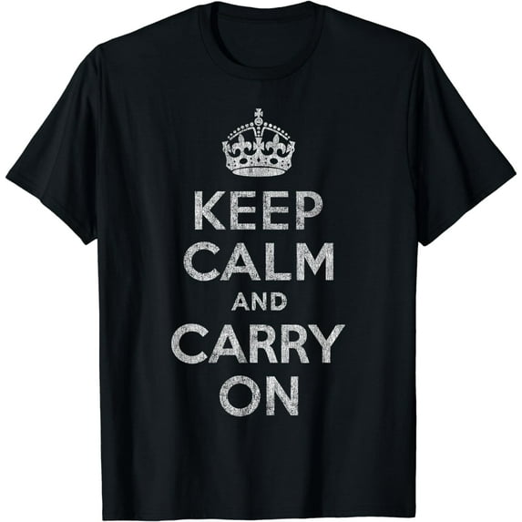 Vintage Keep Calm and Carry On T-Shirt T-Shirt