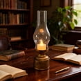 thumbnail image 1 of Vintage Kerosene Style Flameless Candle Night Light LED Table Lamp With Realistic Dancing Flame Swing Motion For Home Decor 9.6x3.7 Inches, 1 of 5