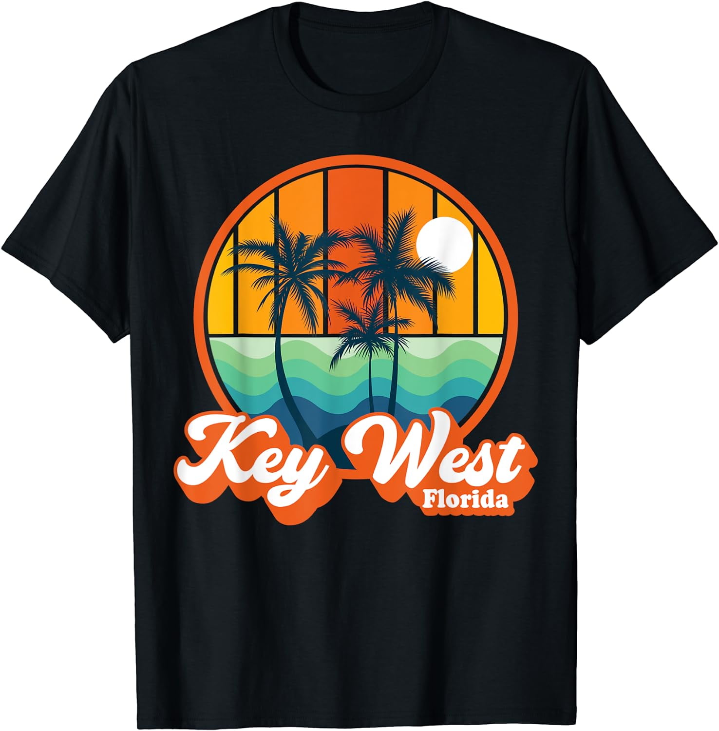 Vintage Key West Florida Summer Vacation Beach Souvenirs T-Shirt ...