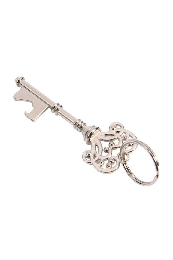 Vintage Keychain Key Shaped Bottle Can Openers Wedding Shiny Decoration