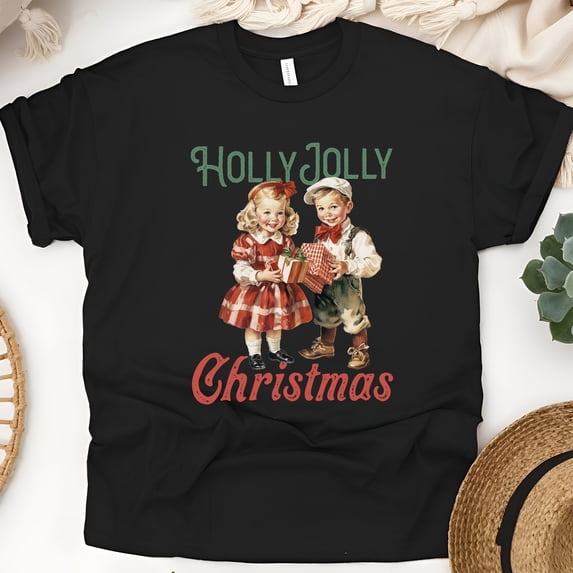 Vintage Kids Graphic T-Shirt | Retro Style Tee for Men Women Kids, Black, Size S