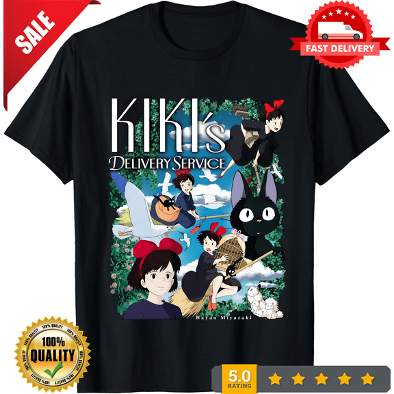 Vintage Kiki's Delivery Service T-shirt Cotton For men Women All Size S-4XL LI1179, NEW INSTOCK-TH81981