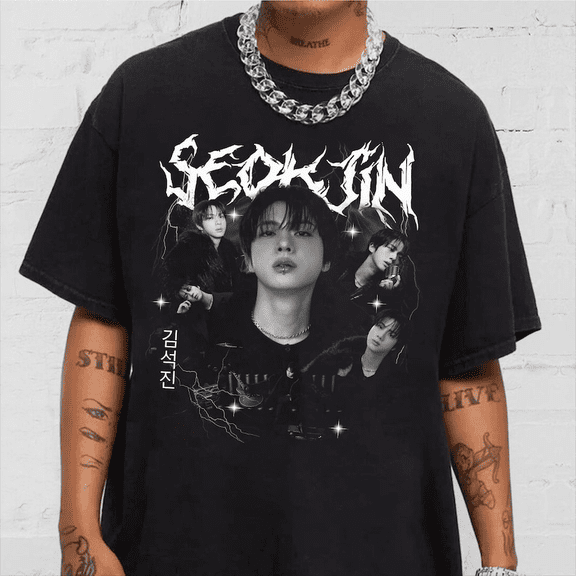 Vintage Kim SeokJin 90s Bootleg T-Shirt, Jiin B.T.S Solo Album Shirt, Jin Dont Say You Love Me Tee