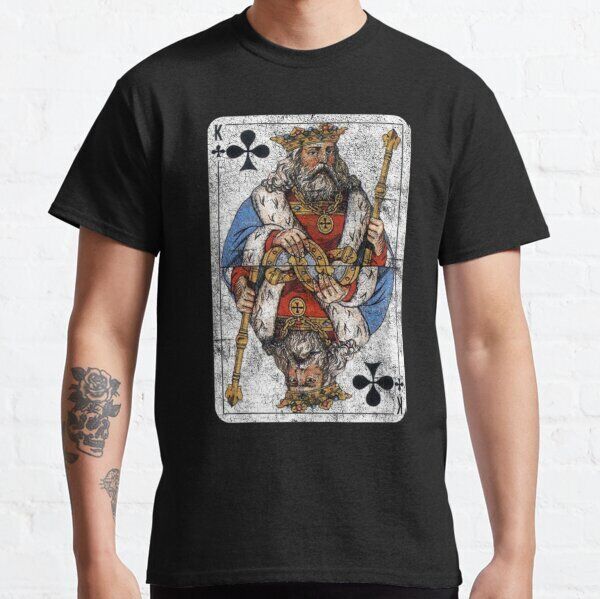 Vintage King of Clubs Playing Card Classic TShirt