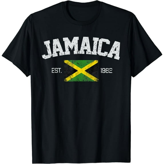 Vintage Kingston Jamaica Est. 1962 Souvenir Gift T-Shirt