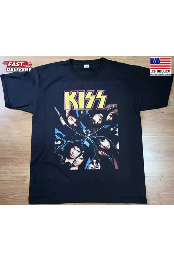 Vintage Kiss Crazy Nights World Tour 1987-88 T-Shirt New Double Sides