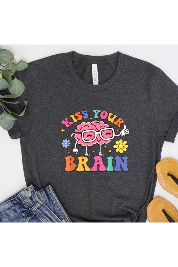 Vintage Kiss Your Brain Shirt,S, Teacher, Teaching Shirts, Brain, Teach T-, Cute, Gift For Teacher - Perfect Gifts For Everyone