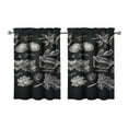 thumbnail image 1 of Vintage Kitchen Food Cooking Chef Tier Cafe Curtains for Bathroom Living RV Rod Pocket Window Drapes 36 Inch 2 Panels Set 28"x36" 2 Panels Window Treatment Tiers, 1 of 4