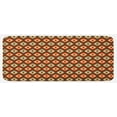 thumbnail image 1 of Vintage Kitchen Mat, Funky Unusual Shapes in Vibrant Colors Oval Elliptic Forms Nested Vertical Pattern, Plush Decorative Kitchen Mat with Non Slip Backing, 47" X 19", Multicolor, by Ambesonne, 1 of 1