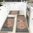 Vintage Kitchen Rug Sets 3 Piece with Runner Washable Kitchen Rug Sets