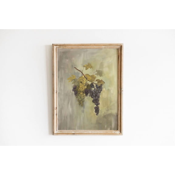Vintage Kitchen Wall Art Moody Fruit Rustic Grape Vintage Still Life Moody French Country Home Decor