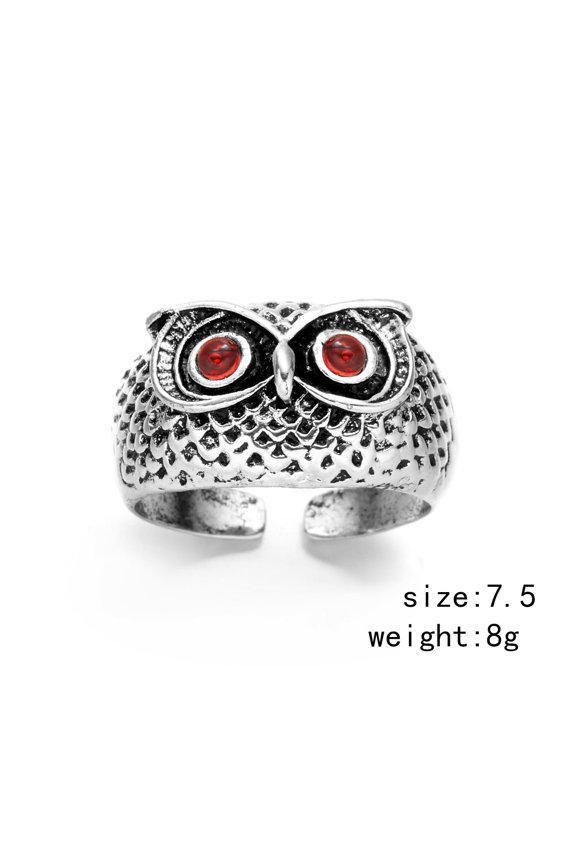 Vintage Kitten Face Ring: Electroplated Alloy Unisex Ring, Fashion Cartoon Style Accessory