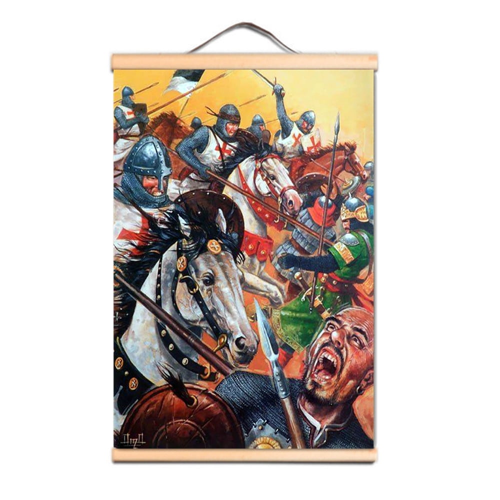 Vintage Knights Templar Armor Warrior Wall Art Posters and Prints Wall ...