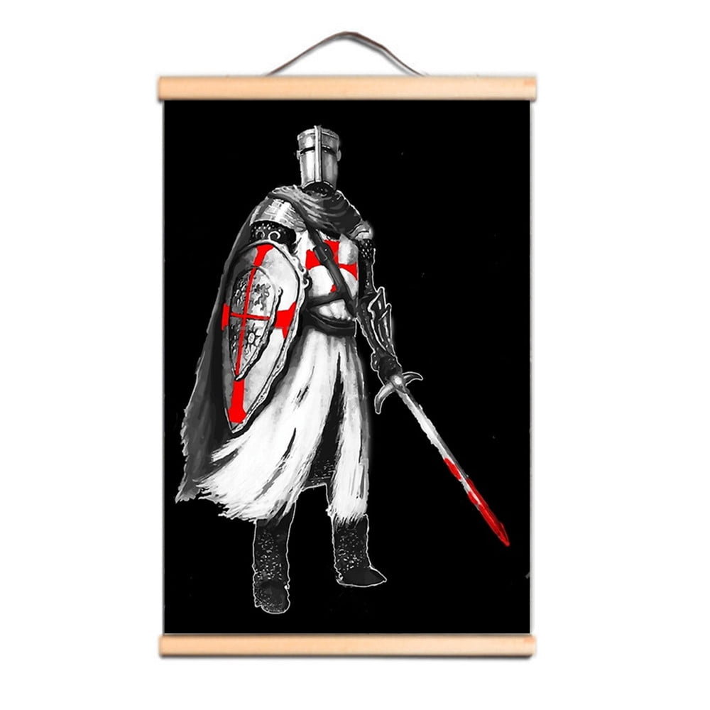 Vintage Knights Templar Art Poster Wall Chart For Indoor Walls - Armor ...