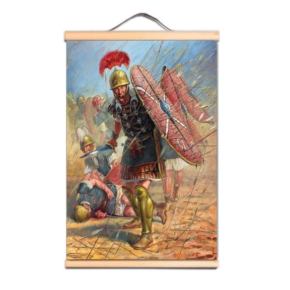 Vintage Knights Templar Poster As A Gift for History Enthusiasts - Crusader Knight Wall Art - Medieval Decor Scroll Painting for Christian Warrior Fans 3,Multicolor,11.8X17.7 inches