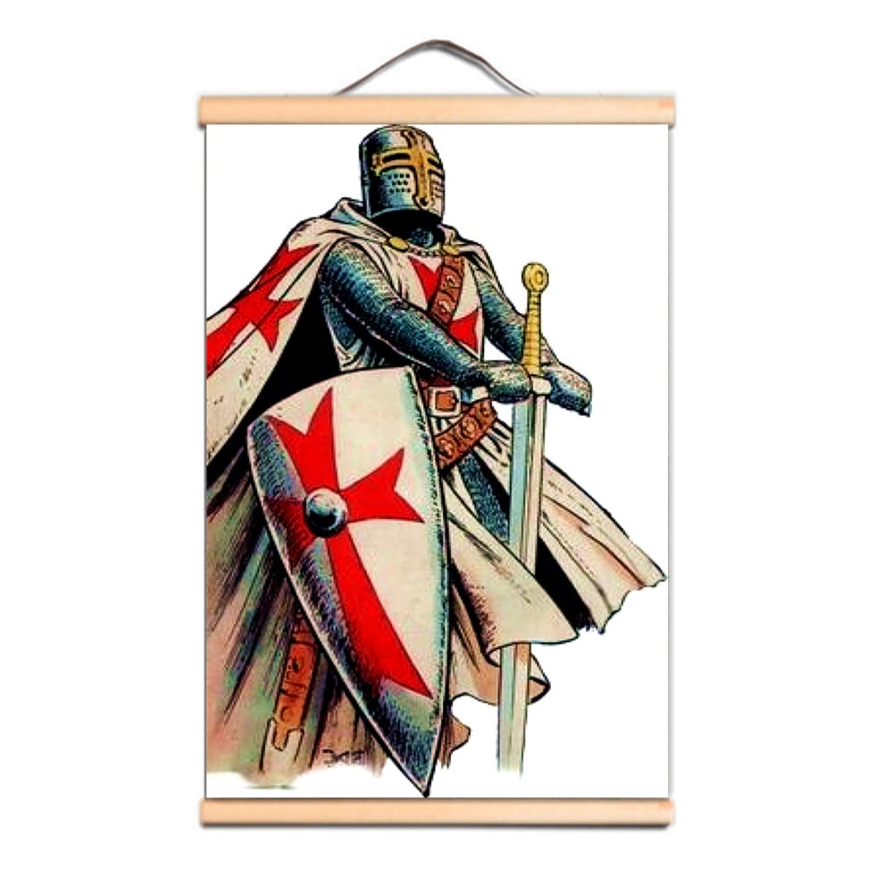 Vintage Knights Templar Posters and Prints for Christian Warrior Fans ...